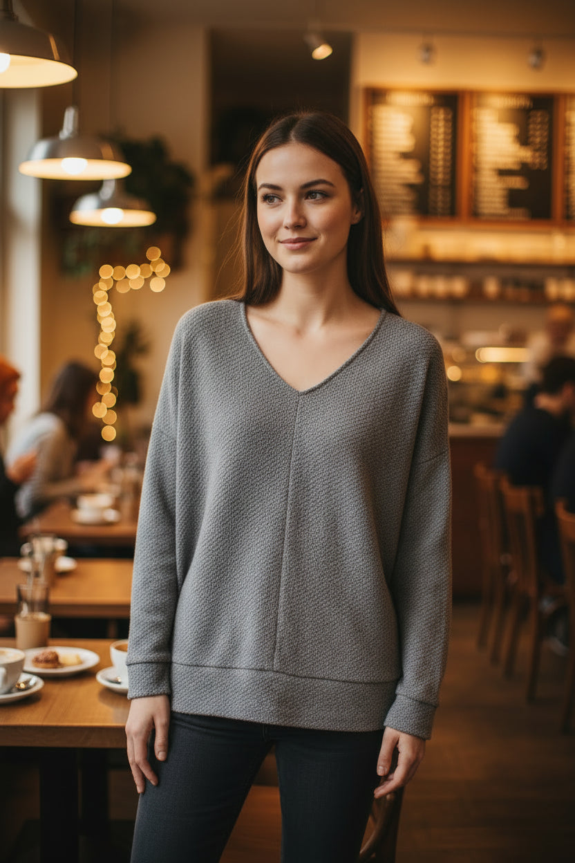 143 Story LS V Neck
