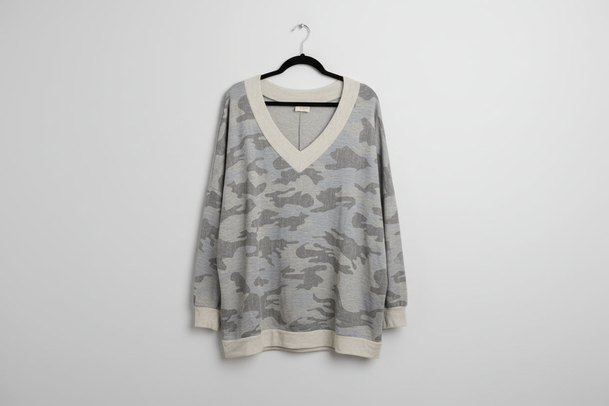 143 Story LS V Neck Top