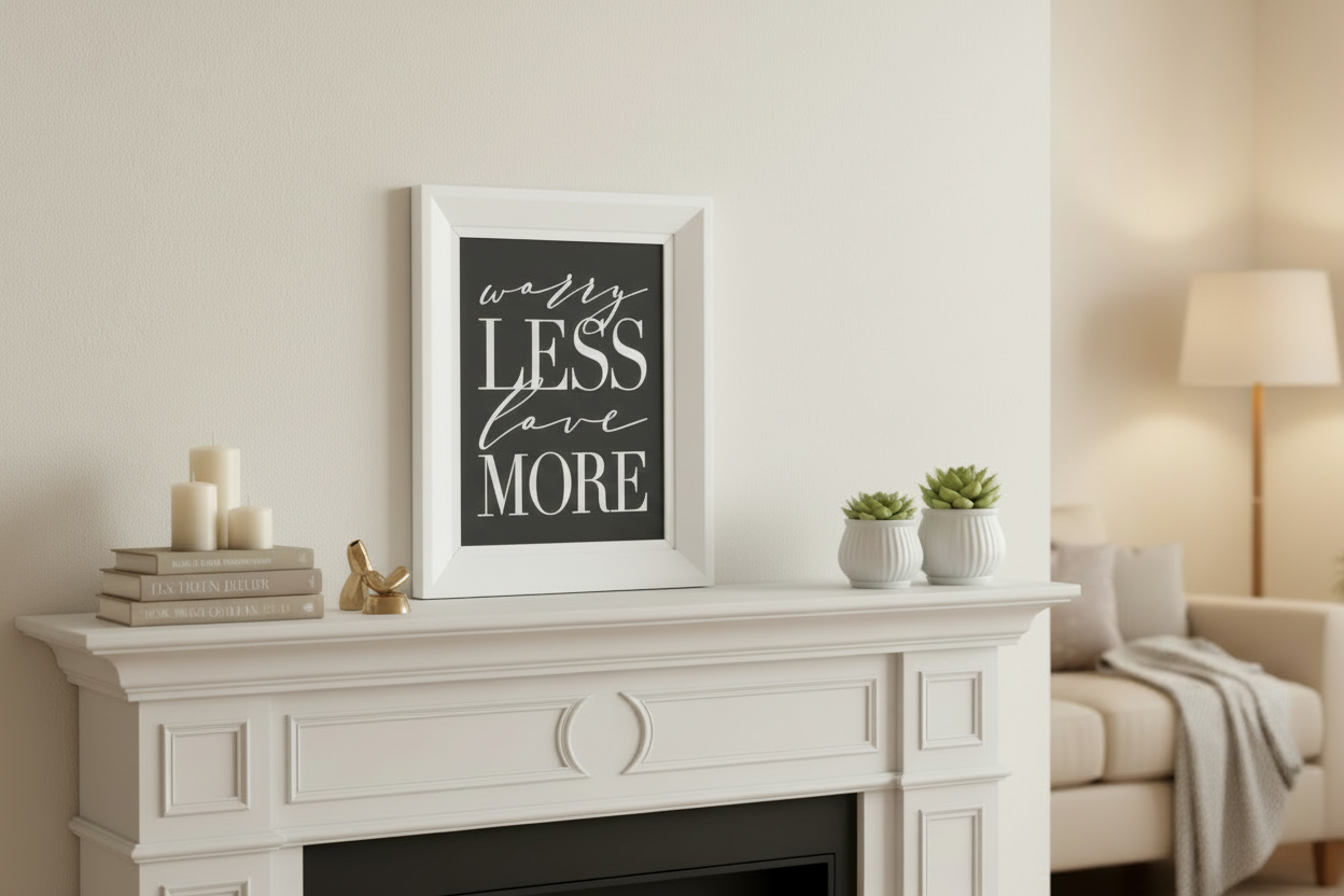 SW Sign: Worry Less Love More