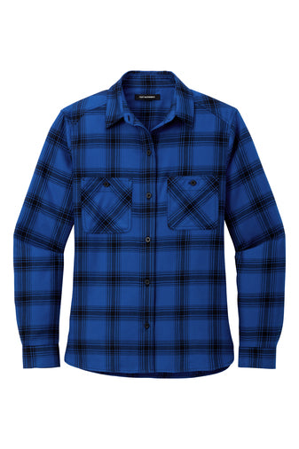 Royal Blue and Black Flannel