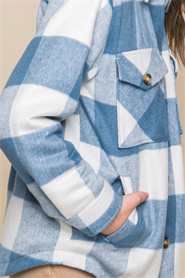 Plaid Button Down Jacket