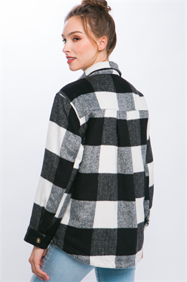 Plaid Button Down Jacket