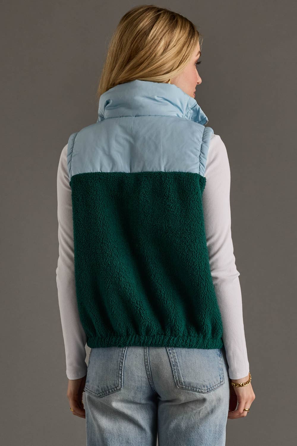 Vest - Lt Blue & Green
