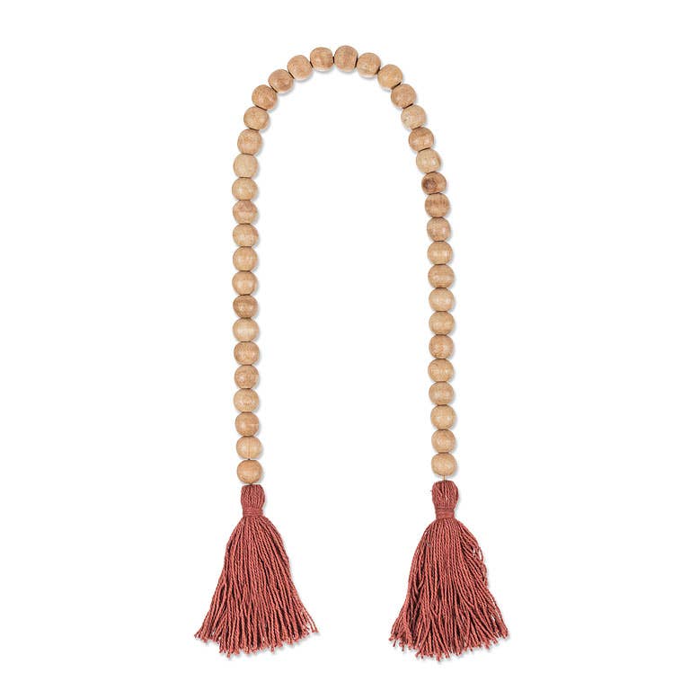Fringe Beaded Cord-Rust-30"