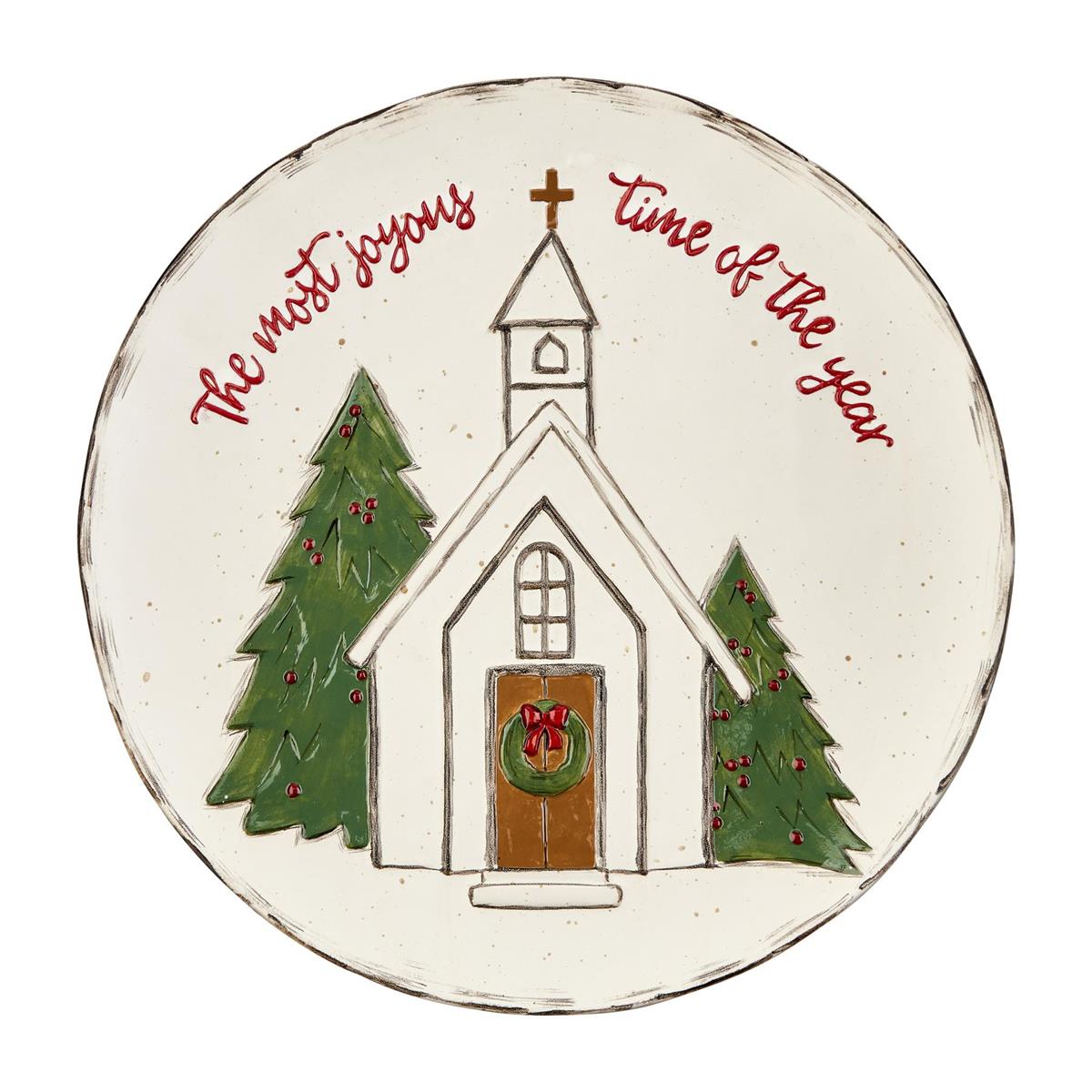 Christmas Church Platter