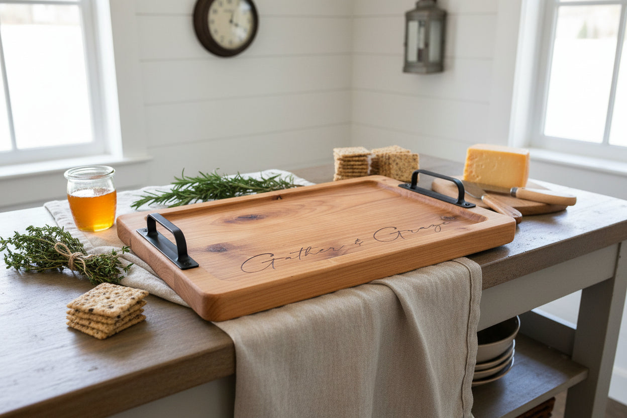 Tray with Handles / Gather & Graze