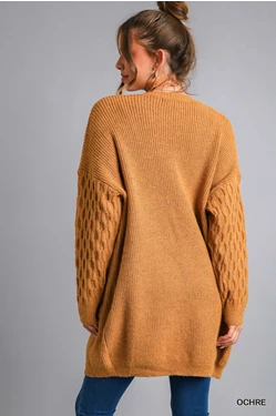 Knitted Cardigan Sweater