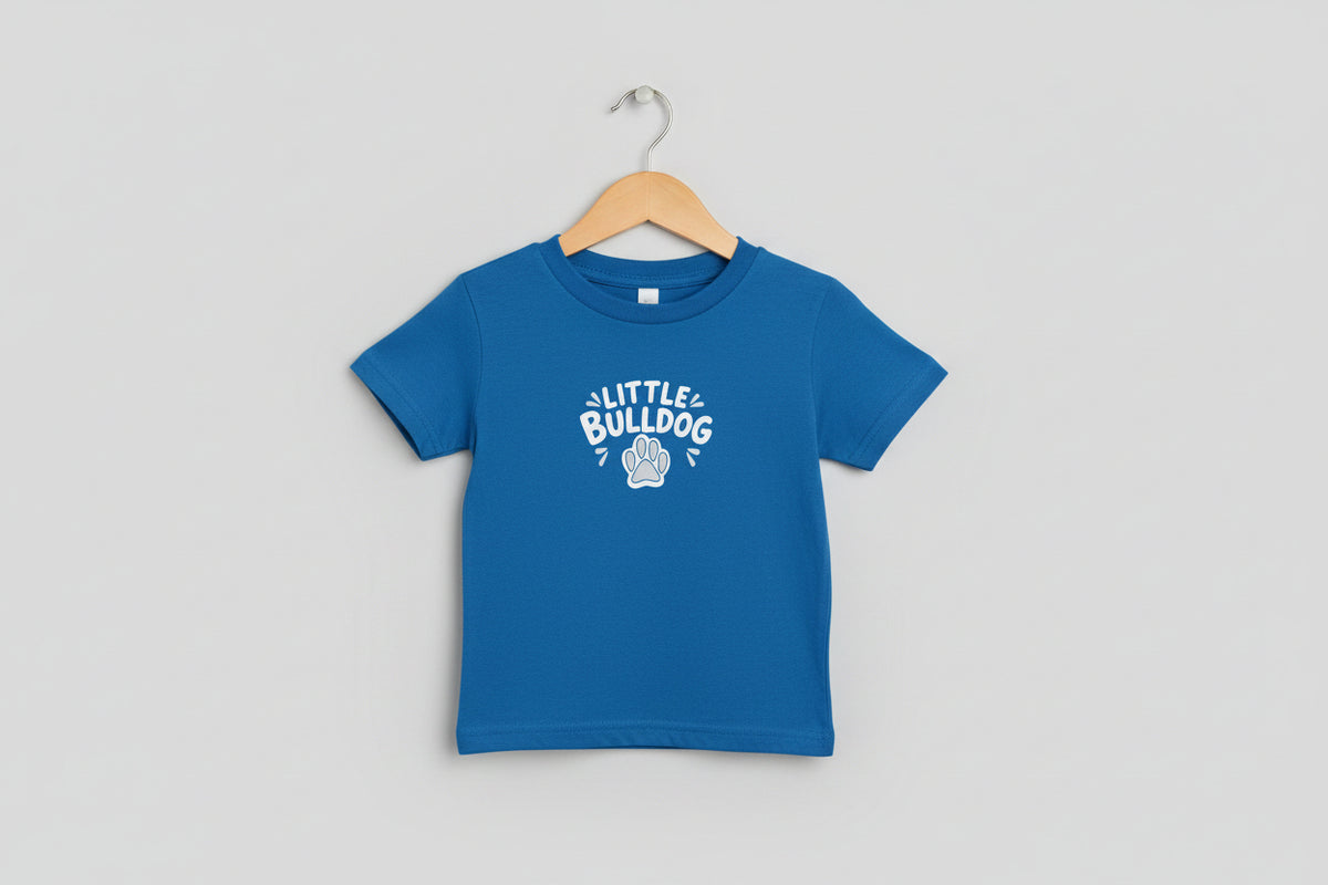 Little Bulldog Paw T Shirts Toddlers