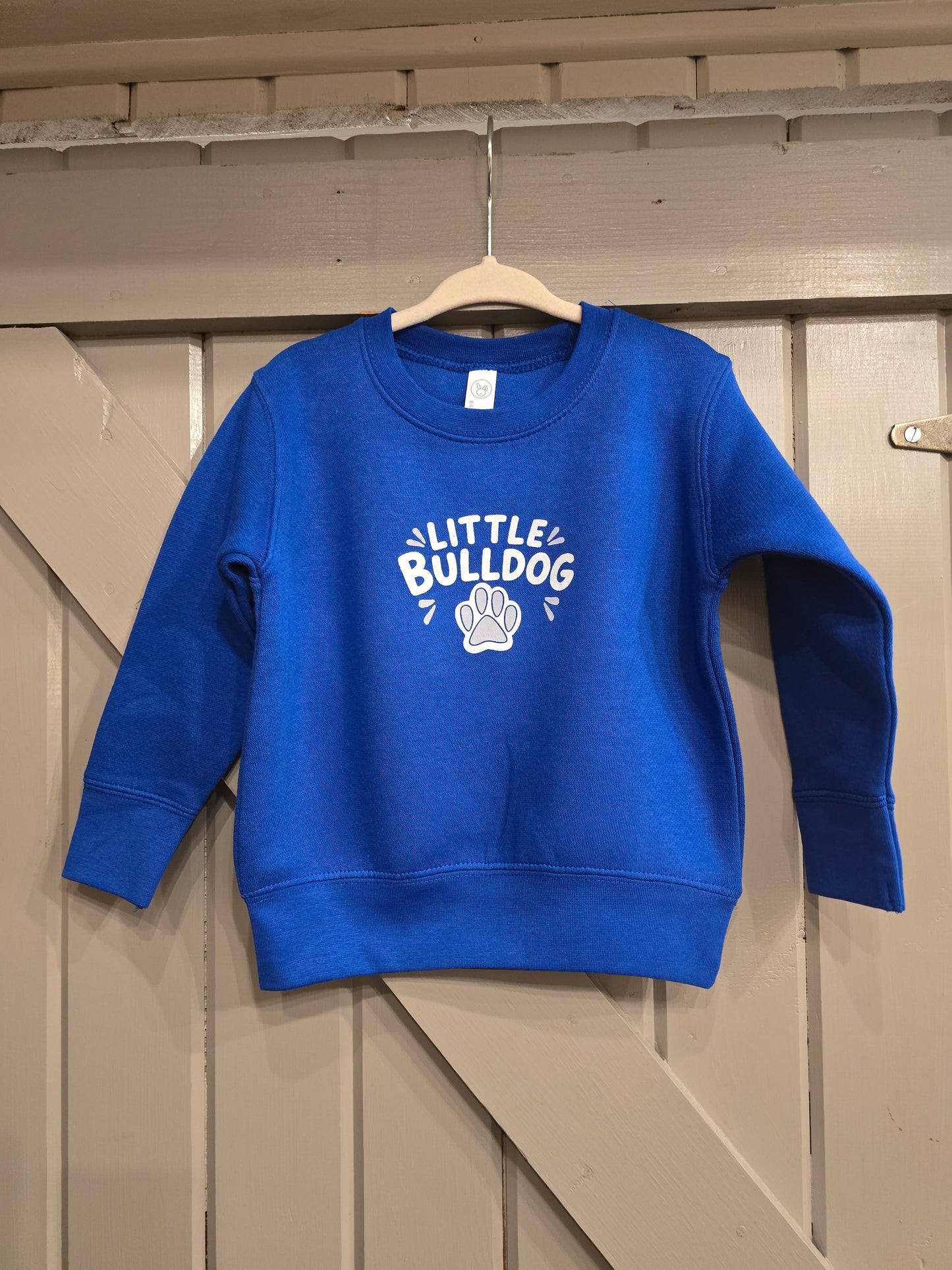 Little Bulldog Paw Crewneck Toddlers