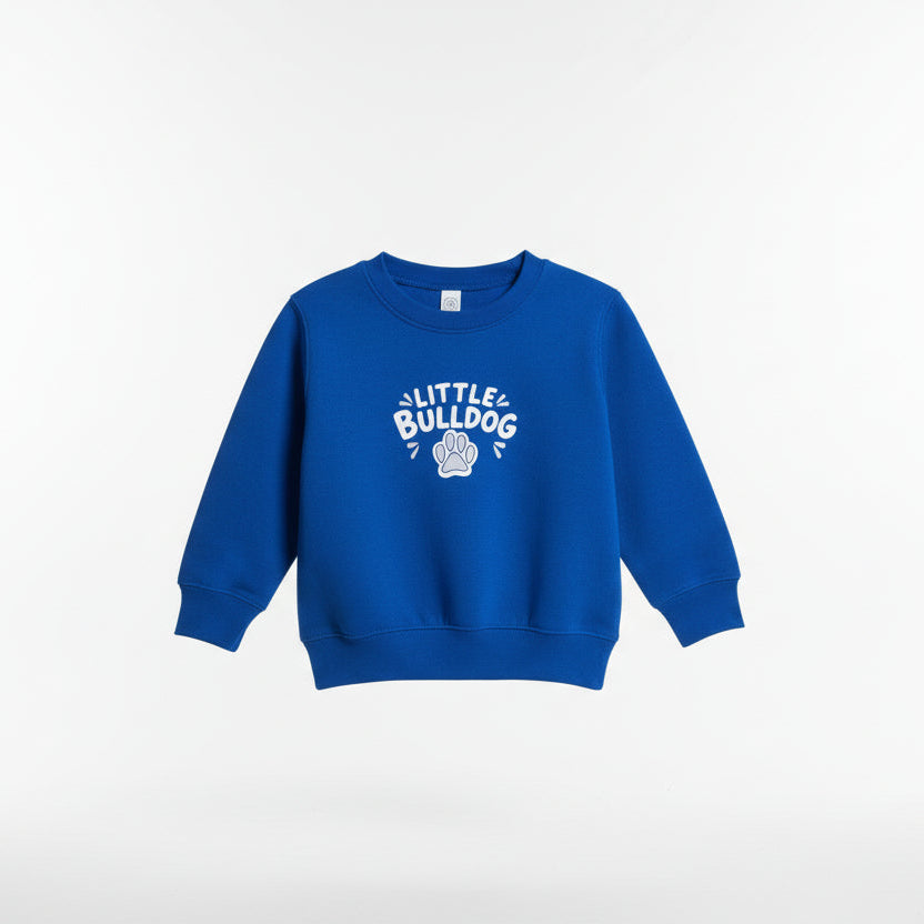 Little Bulldog Paw Crewneck Toddlers