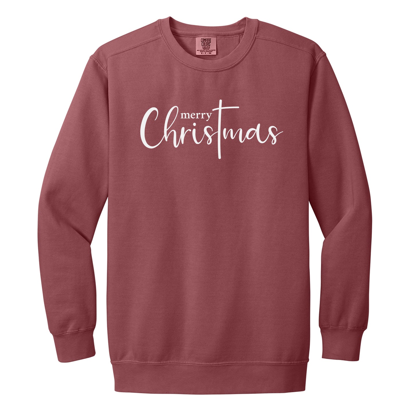 Merry Christmas Cross Crewneck