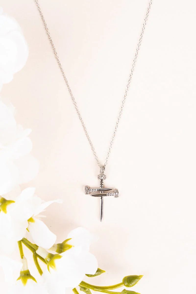 Nail Cross Necklace