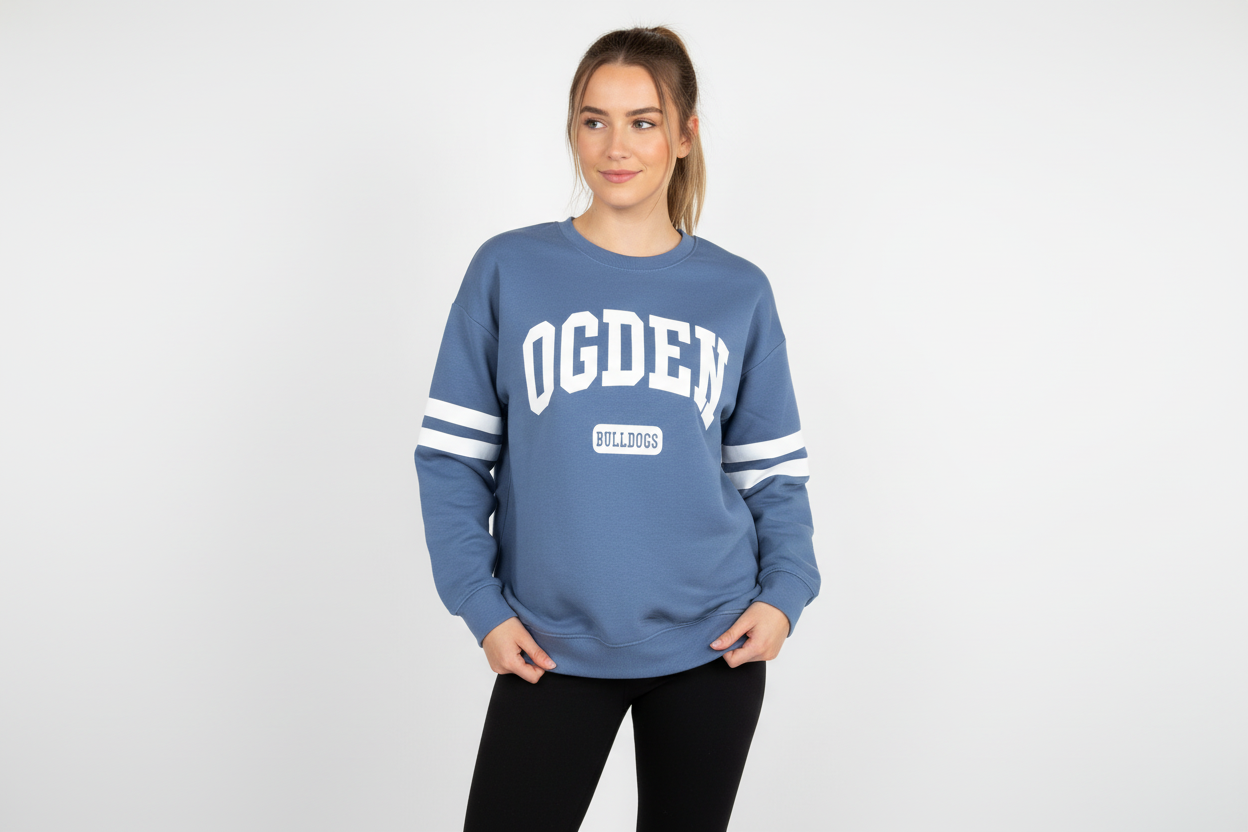 Striped Sleeve Ogden Crew