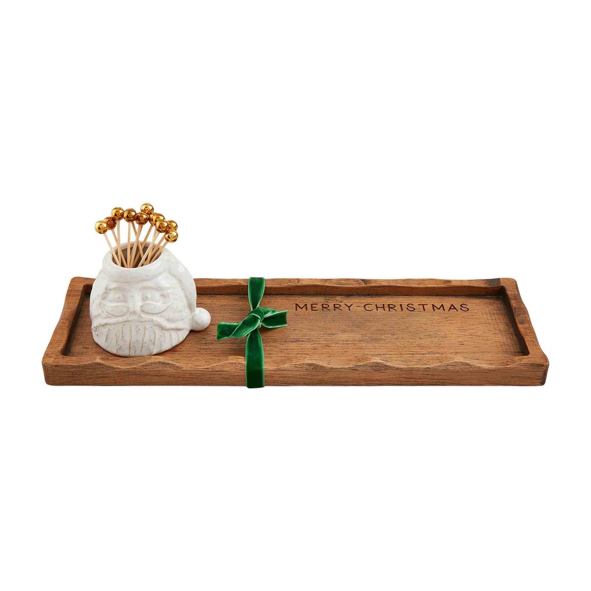 White Toothpick Tray Set