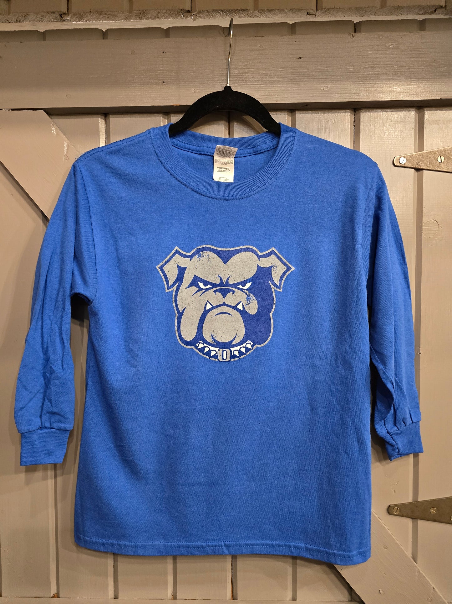 Youth Bulldog Head LS Tee