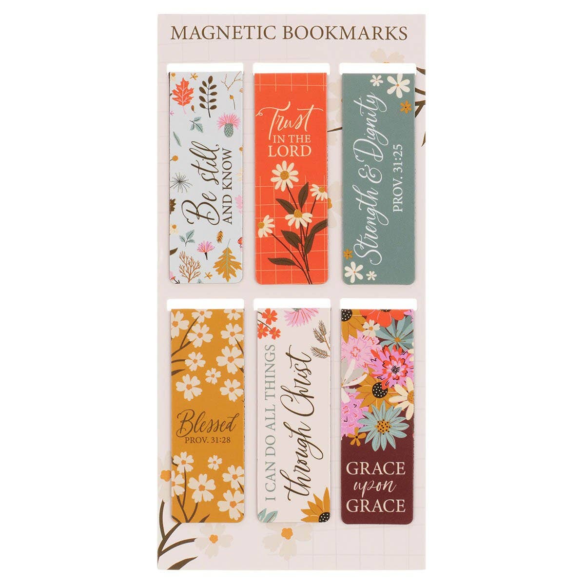 Magnetic Bookmark Bright Floral