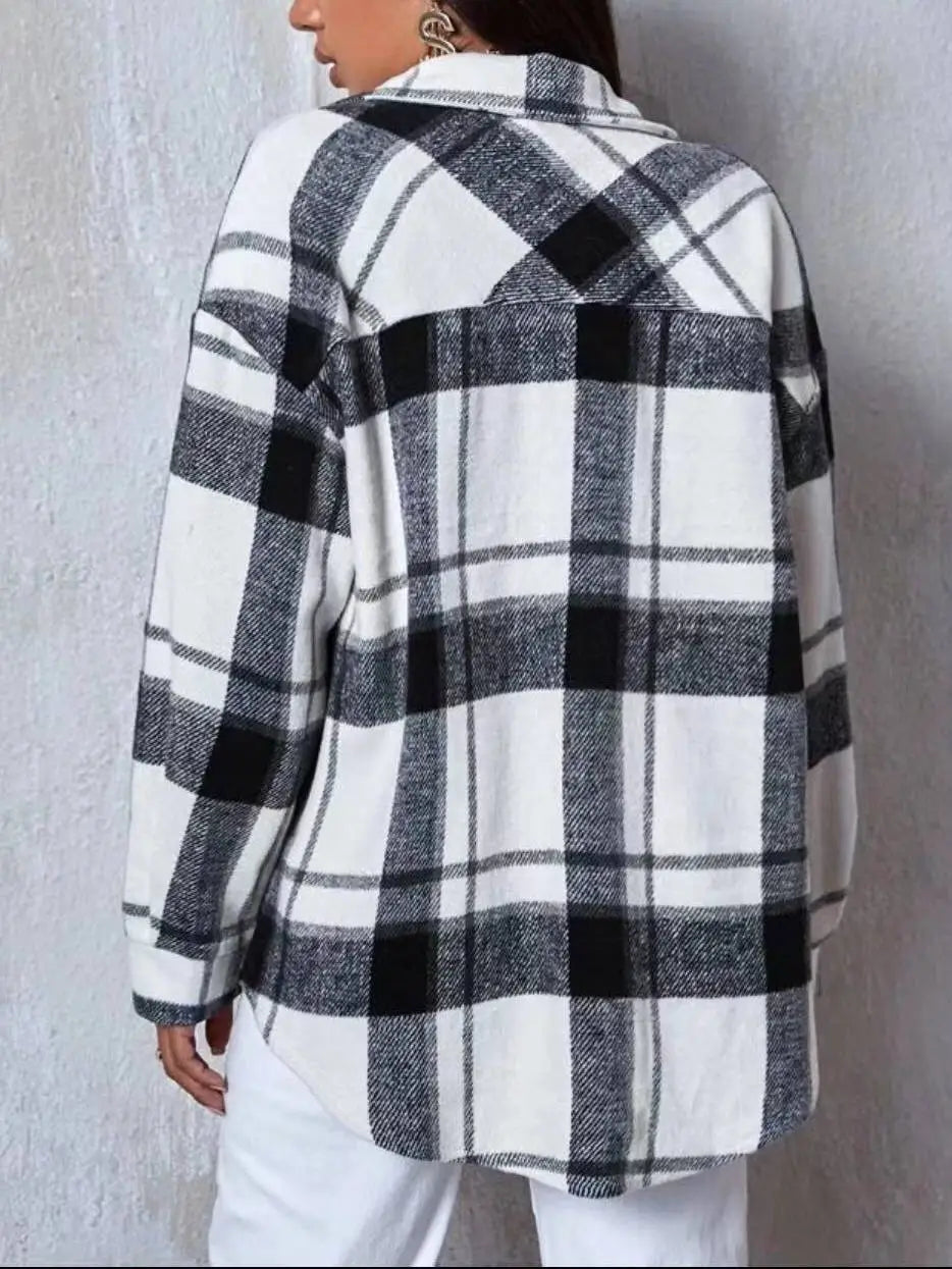 Autumn Plaid Raw Shirt