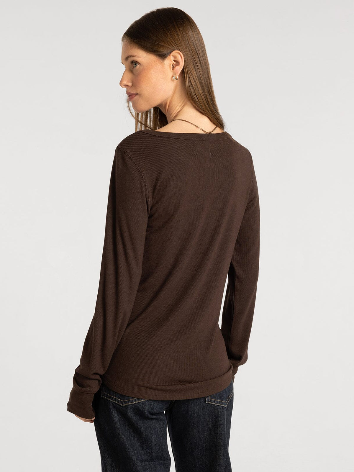 Stacy Top - Coffee Bean