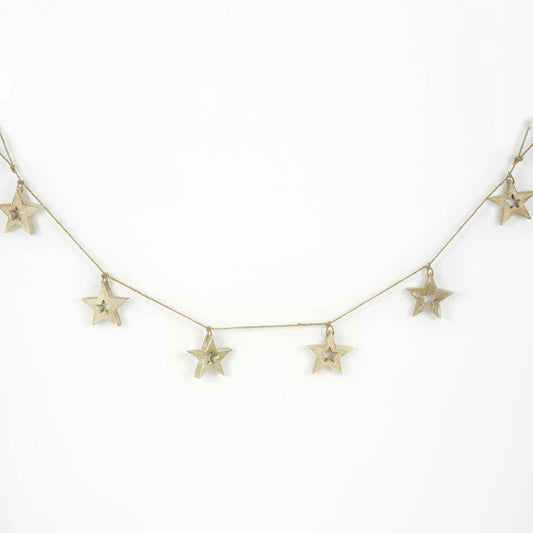 Mango Wood Star Garland