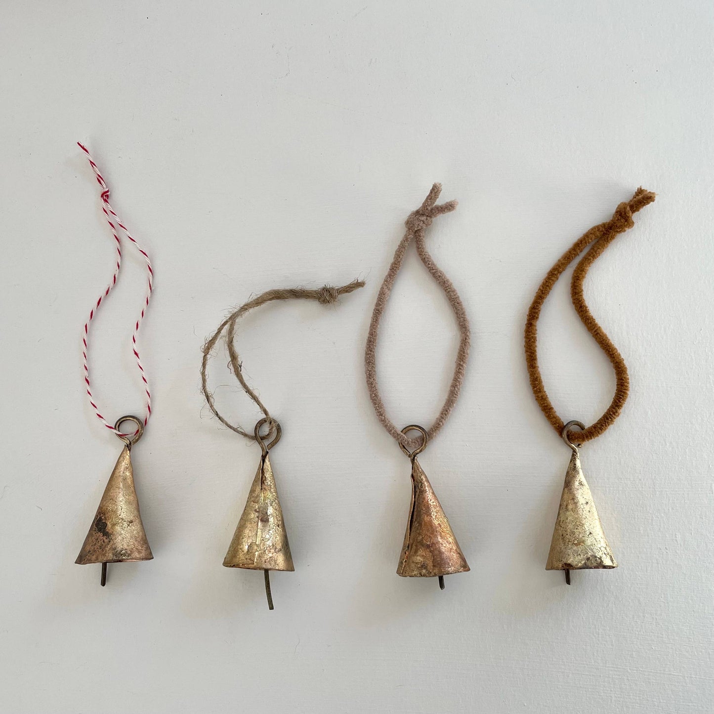 Rustic Cone Shape Brass Finish Bell