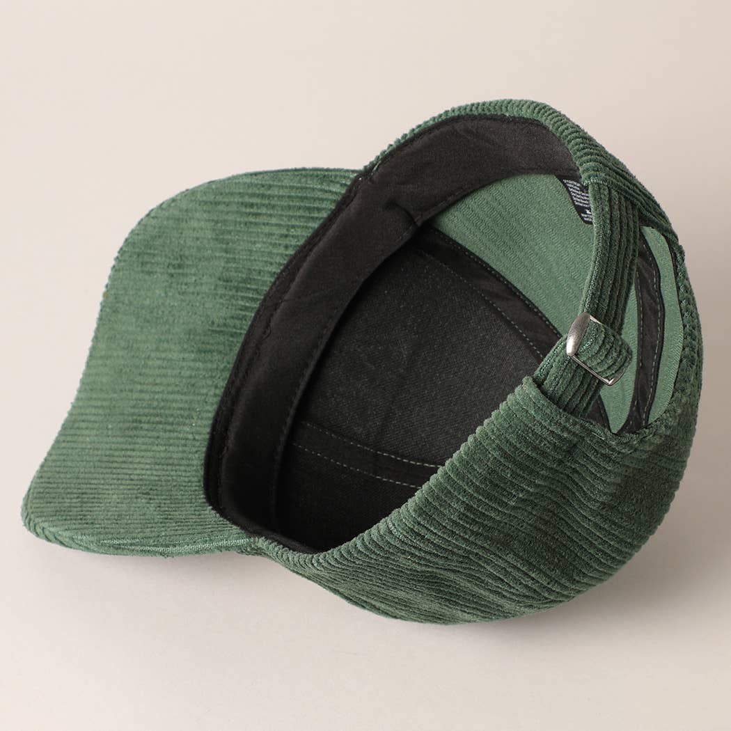 MERRY Embroidery Patch Corduroy Cap