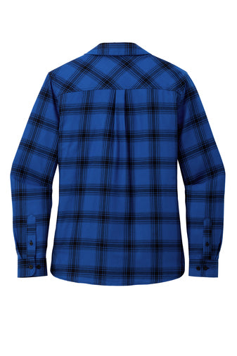 Royal Blue and Black Flannel