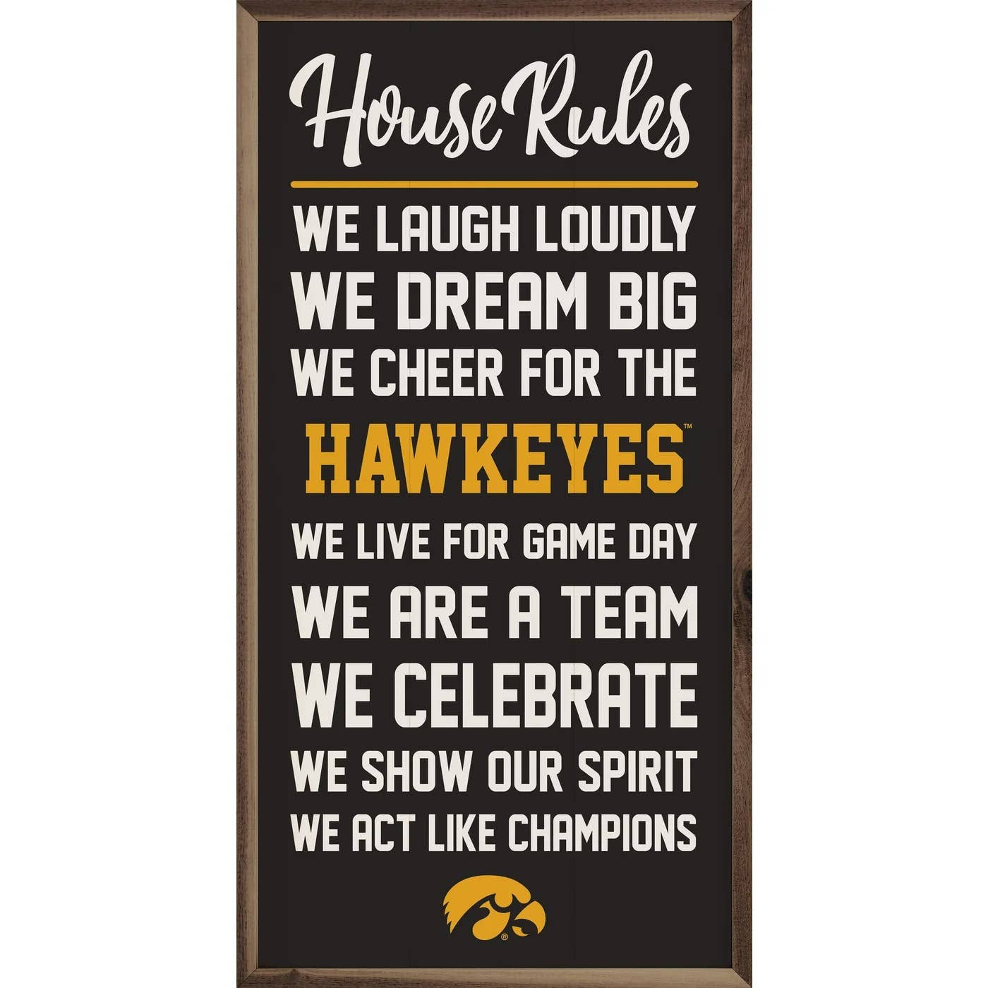 Sign / House Rules Iowa
