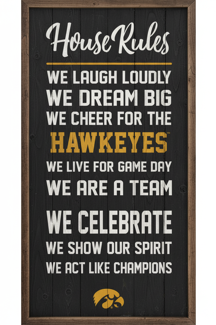 Sign / House Rules Iowa