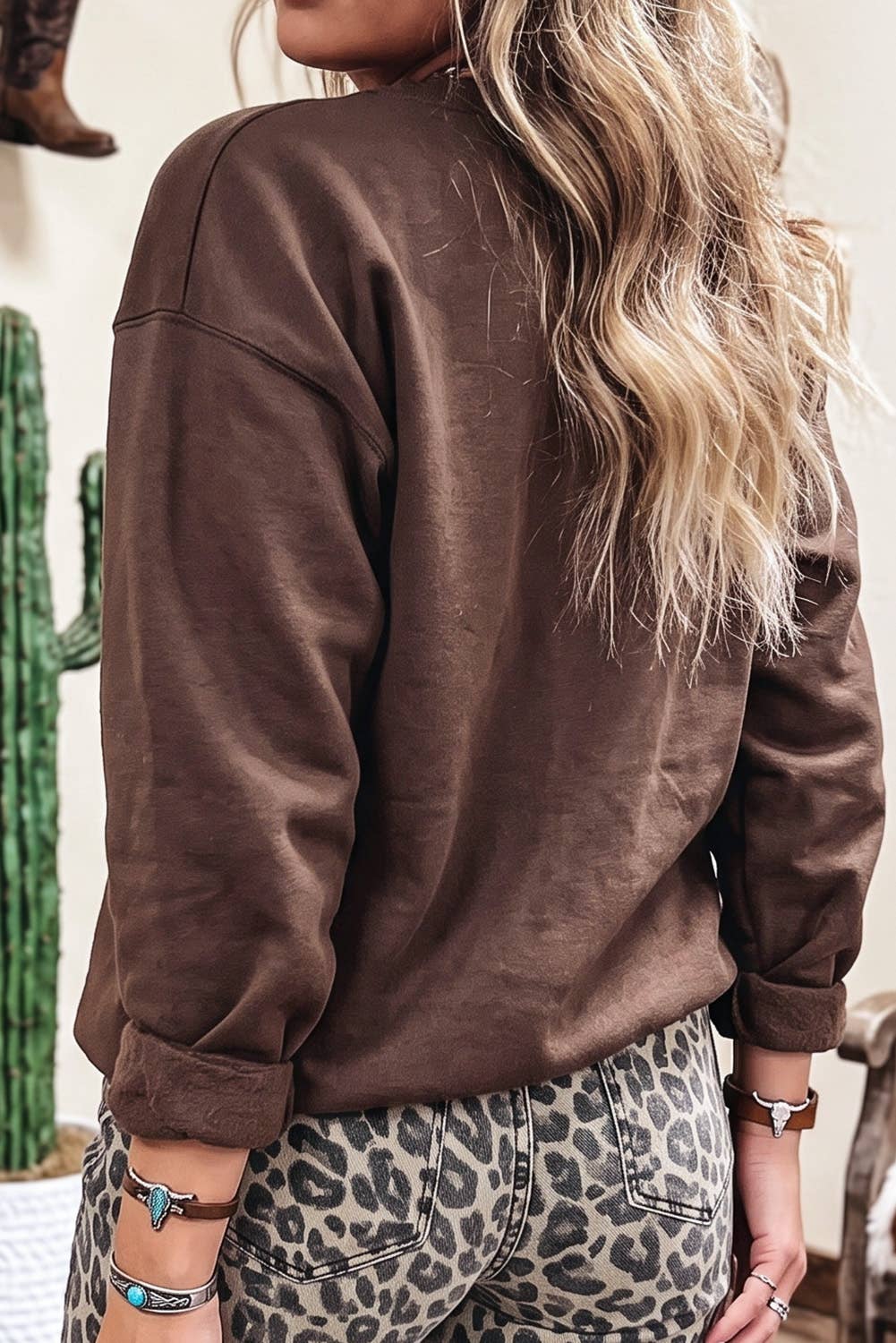 PRAY Embroidered Patch Sweatshirt