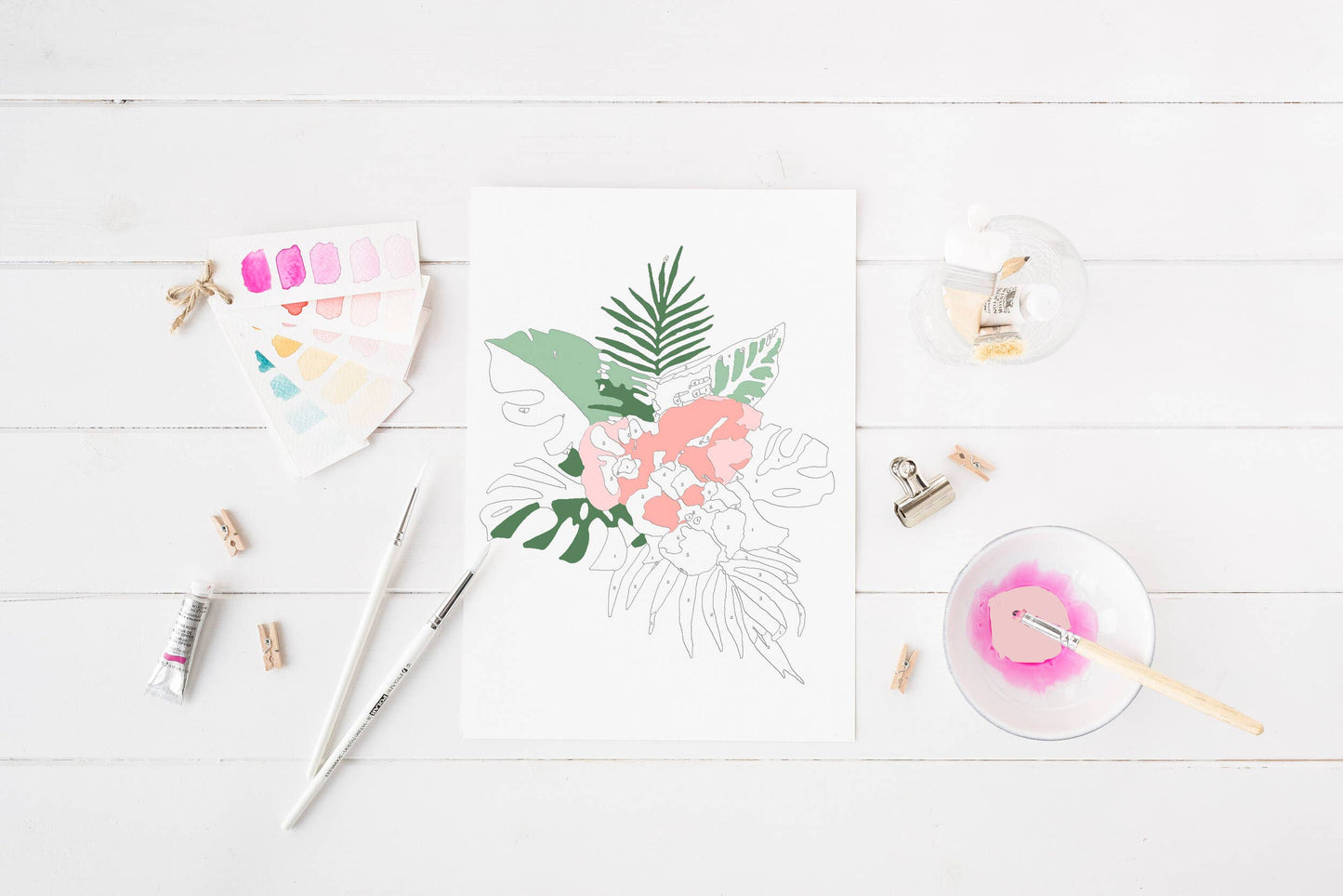 Paint Kit: Tropical Florals