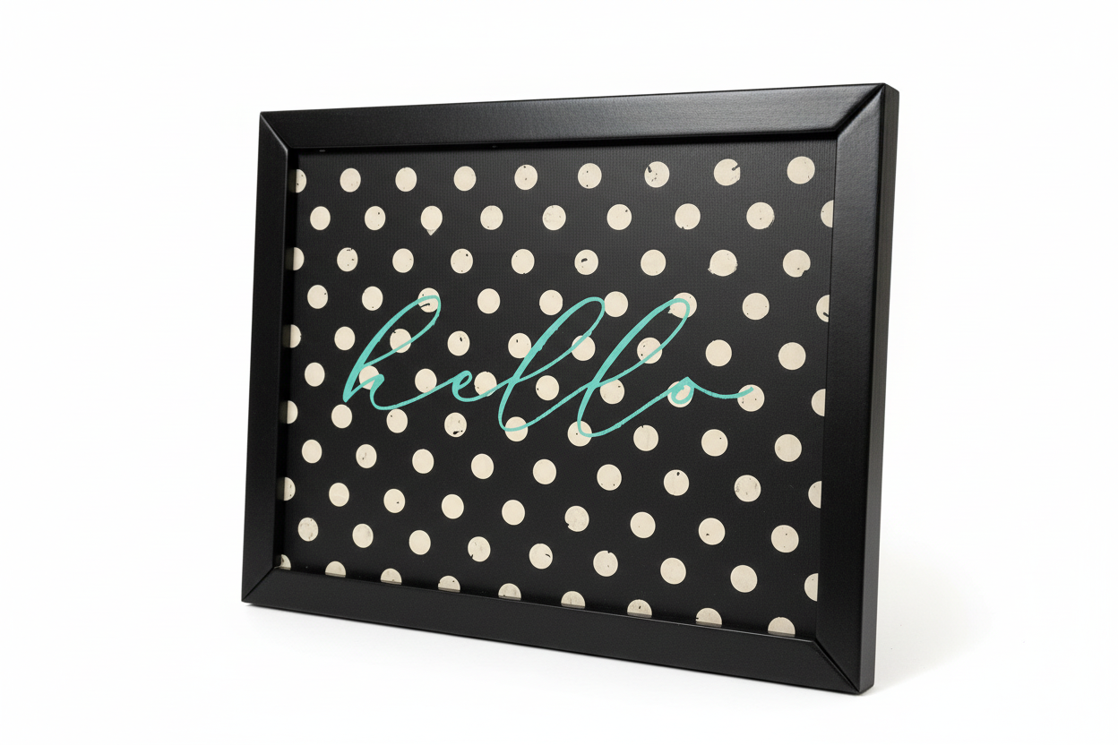 SW Sign: hello polka dot
