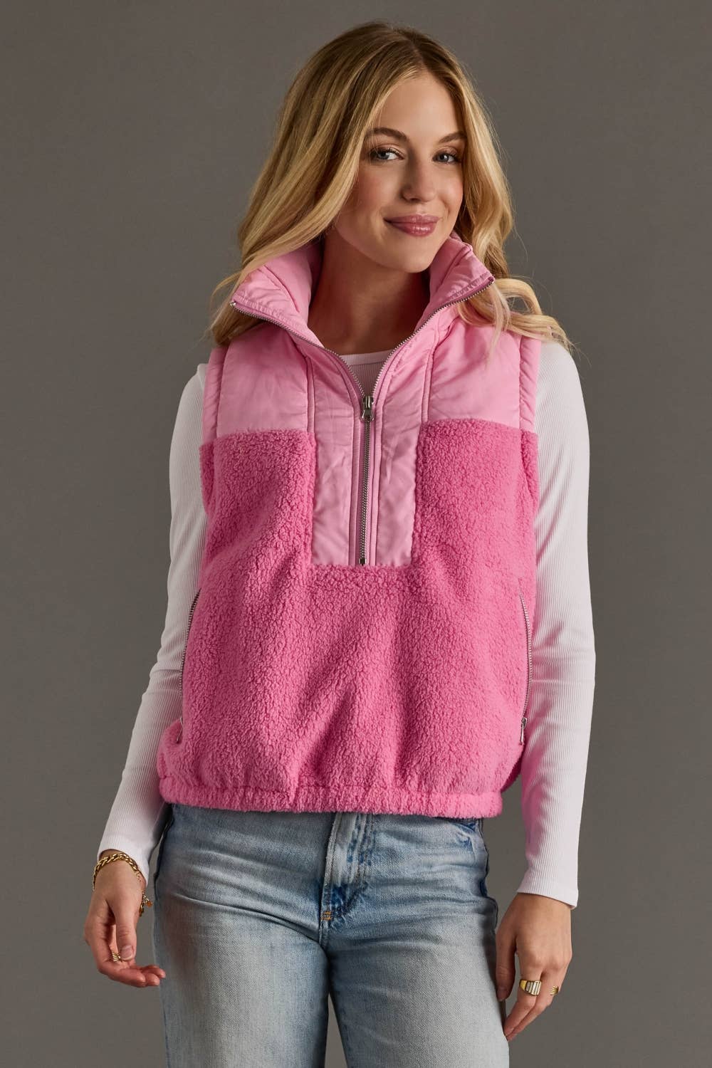 Vest - Lt. Pink & Pink