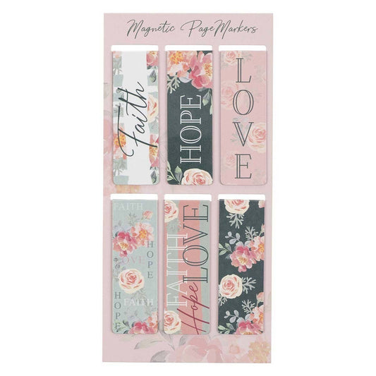 Magnetic Bookmark Vintage Floral