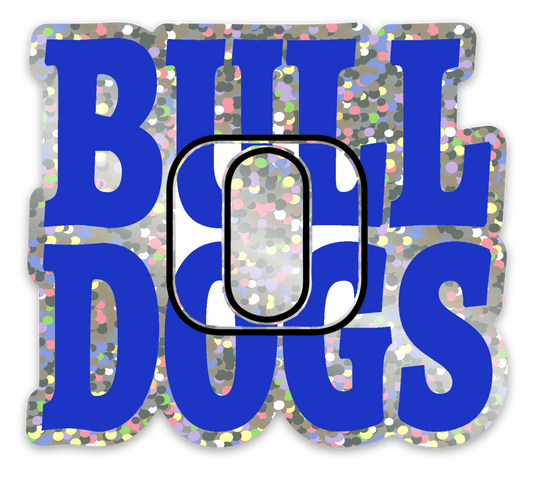 "O" BULLDOGS Sticker