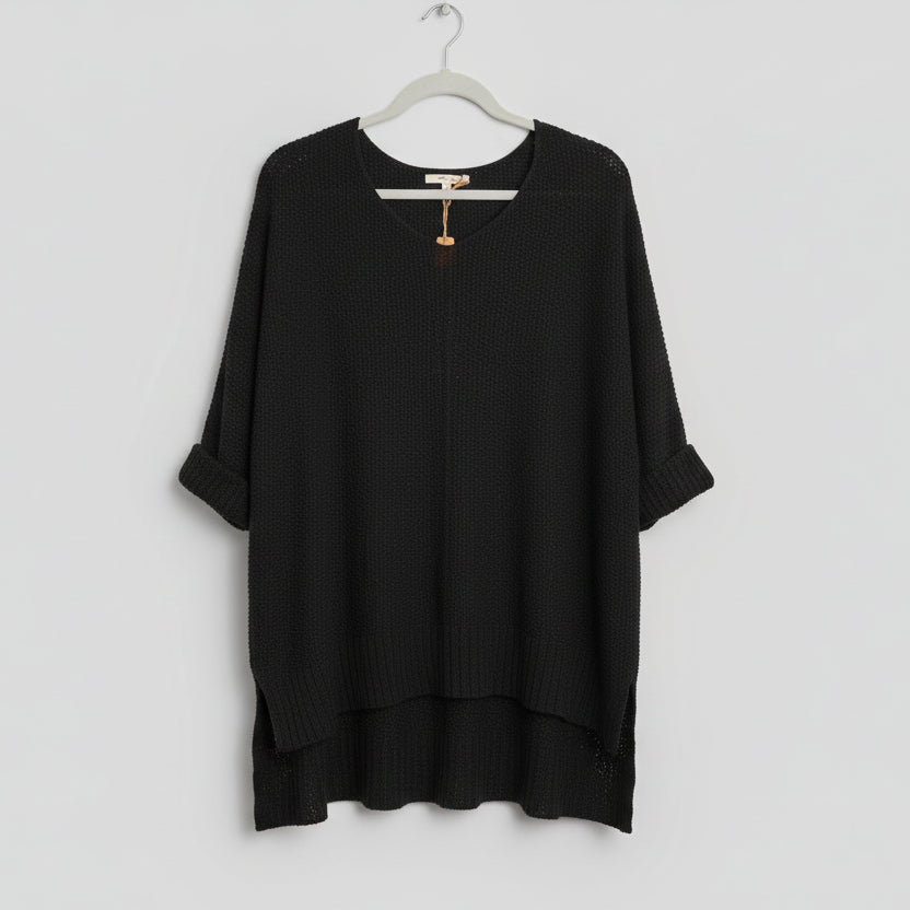 Easel V Neck Knit Top