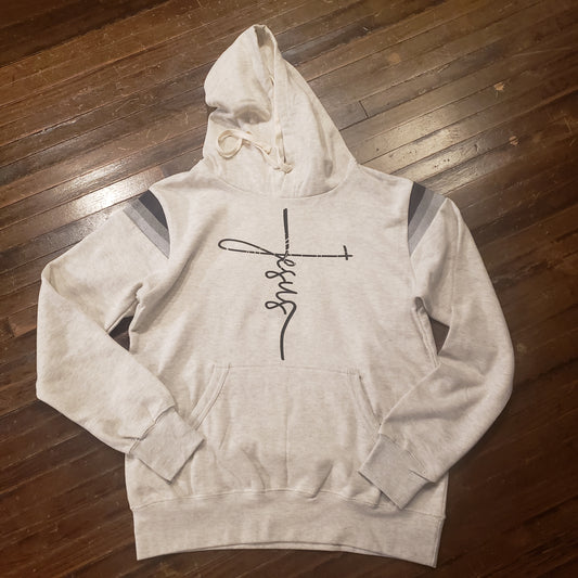 Jesus Cross Stripe Hoodie