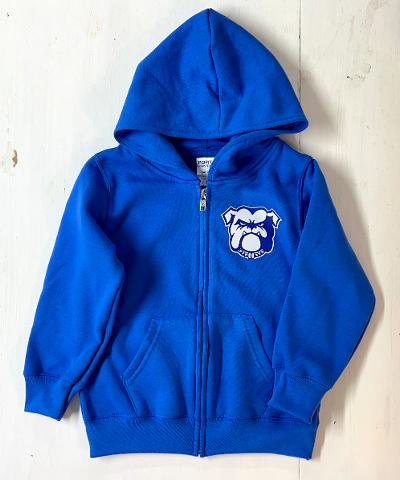 Bulldog Toddler Royal Zip-Up Hoodie