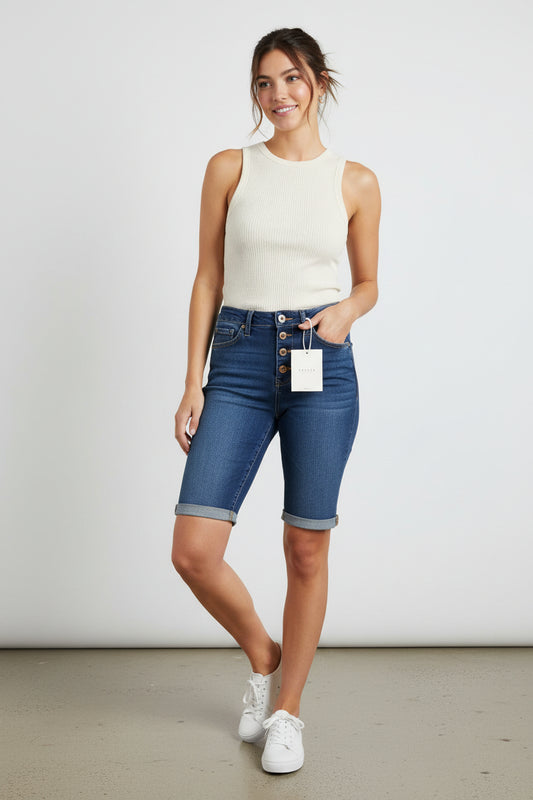 KanCan Shorts Dark Button