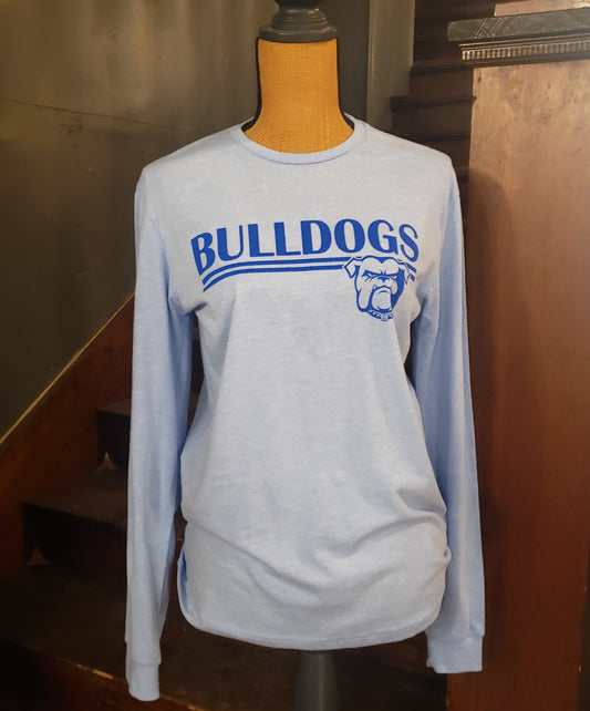 Bulldogs Light Blue LS Tee