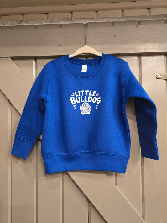 Little Bulldog Paw Crewneck Toddlers