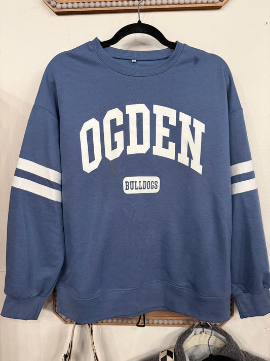 Striped Sleeve Ogden Crew