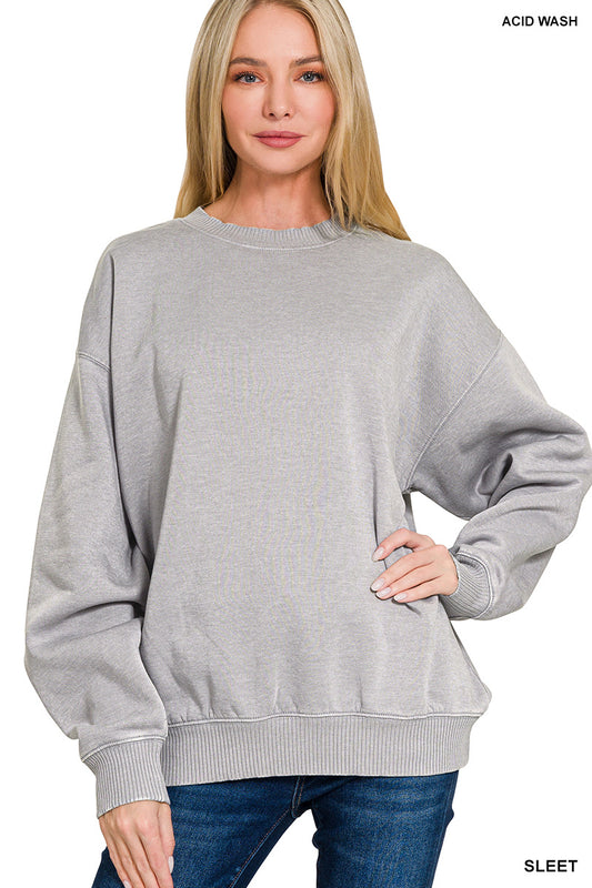 Fleece Round Neck Sweatshirt