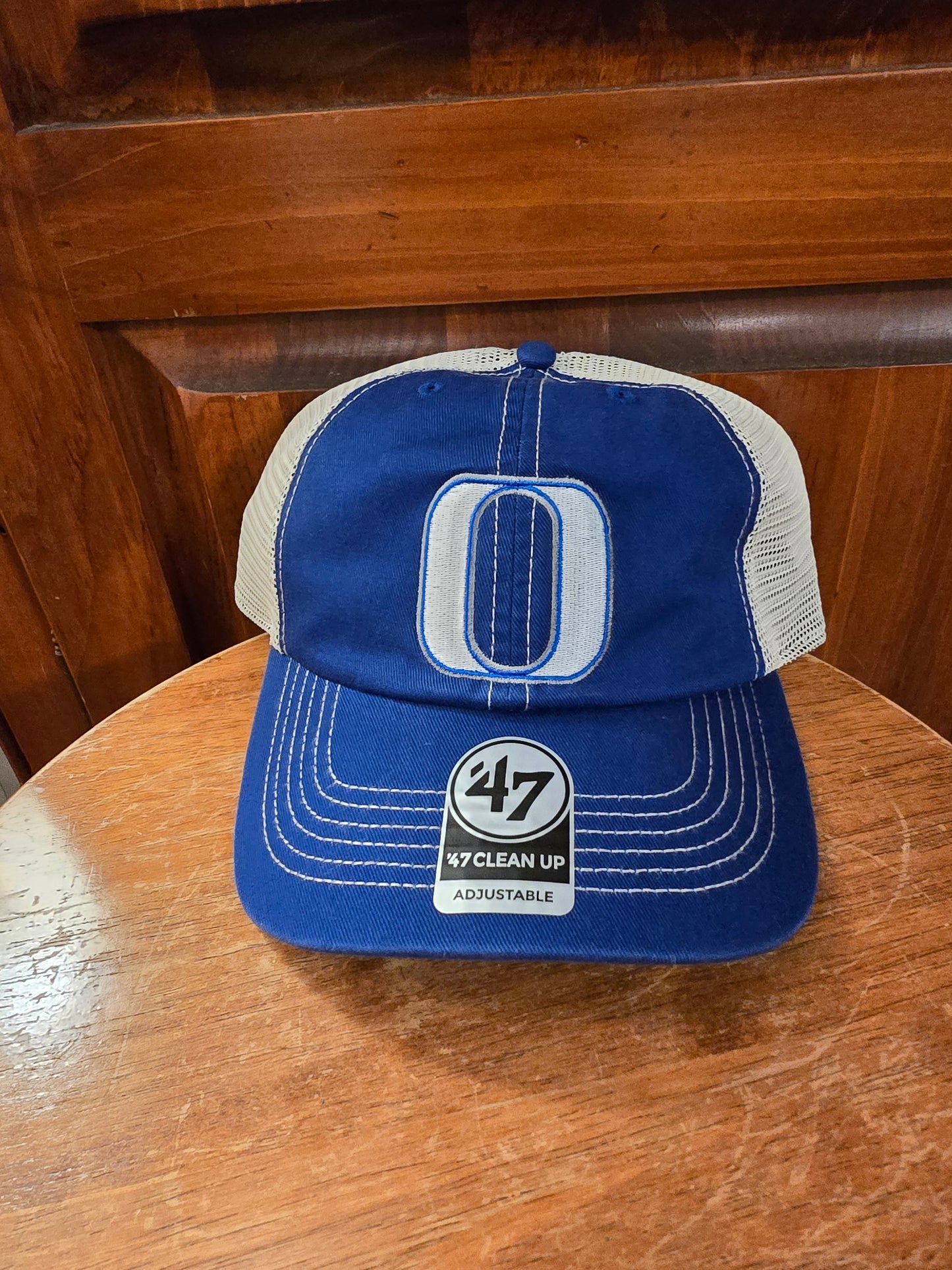 'O' Royal/Tan Mesh Bulldog Cap