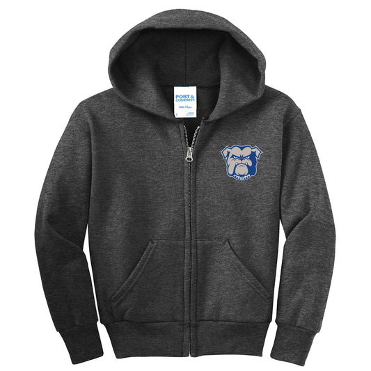 Bulldog Dk Grey Full Zip Youth
