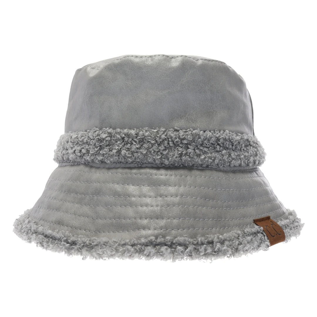 Soft Faux Leather C.C Bucket Hat