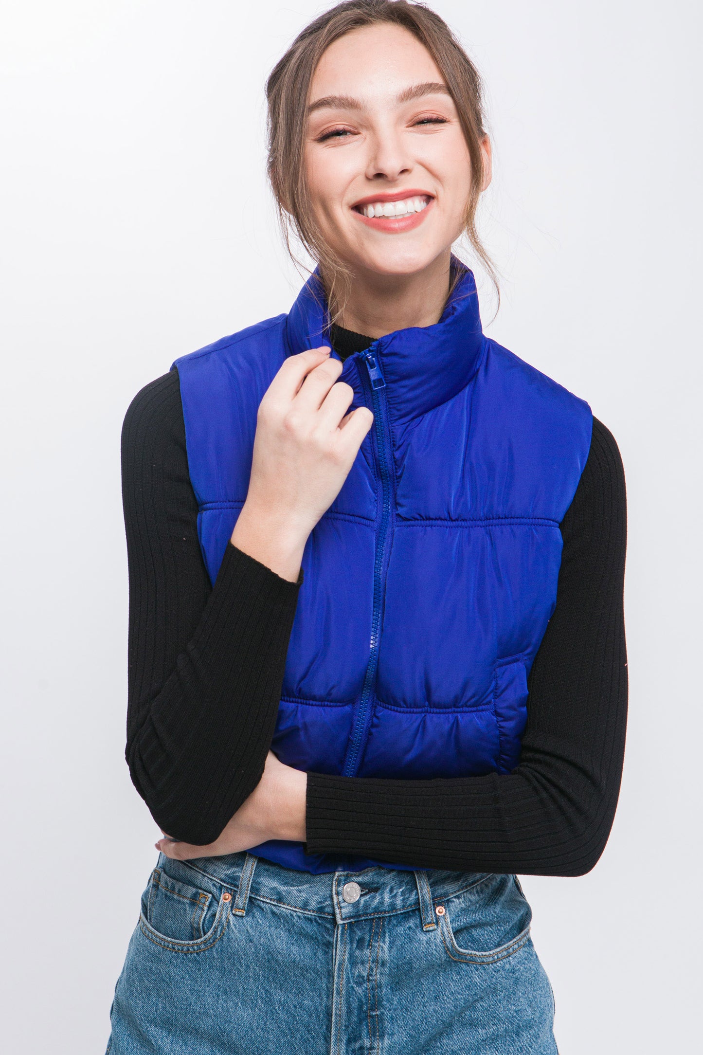 Zip Up Puffer Vest