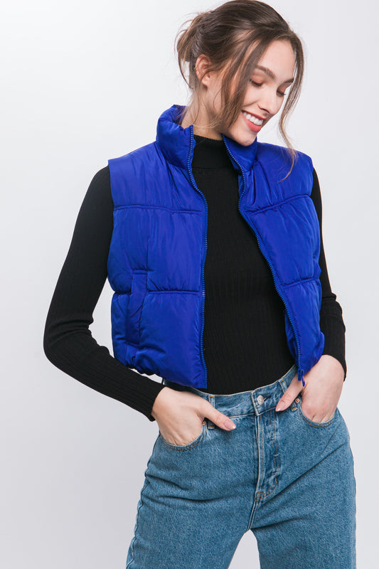 Zip Up Puffer Vest