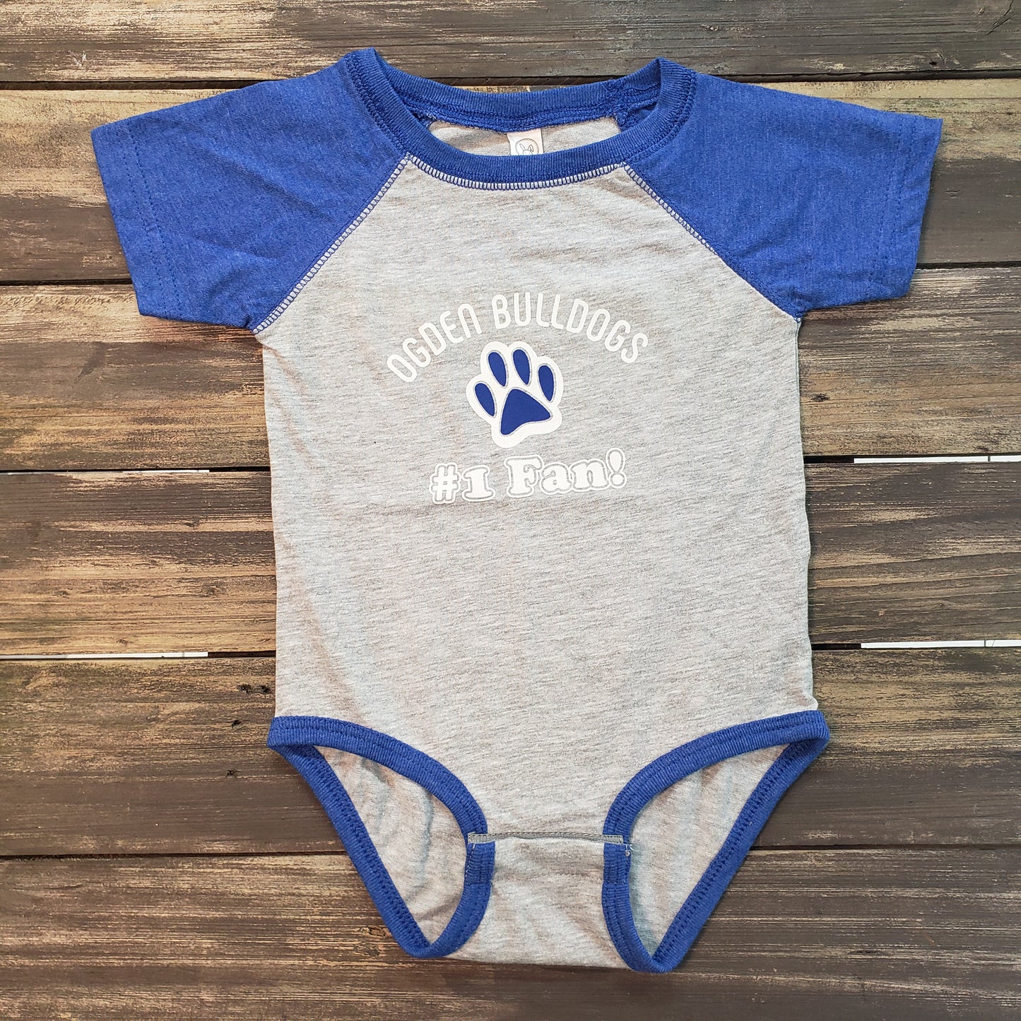 Infant Bulldog Blue Sleeves