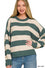 Striped Drop Shoulder Sweater