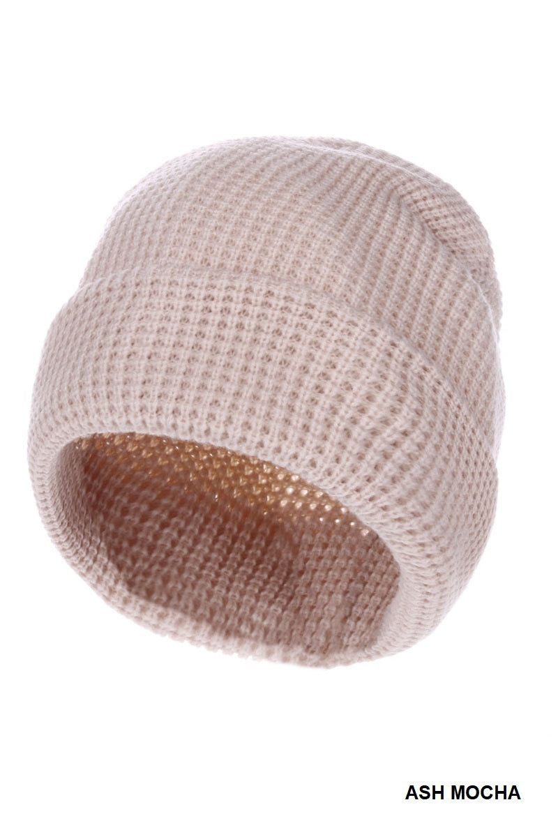 Waffle Knit Beanie
